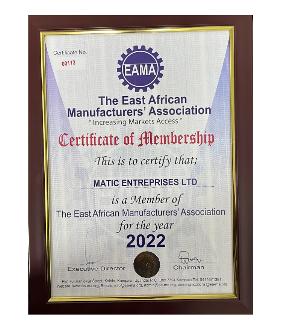 Matic Enterprises Joins East Africa Manufacturer Association: A Catalyst for Regional Growth