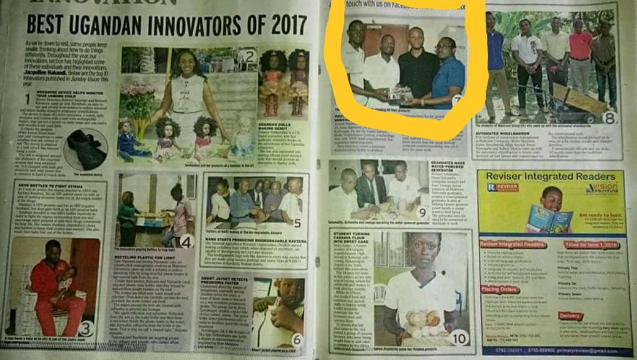  A Top 10 Innovator in Uganda – Milestone Achievement in 2017